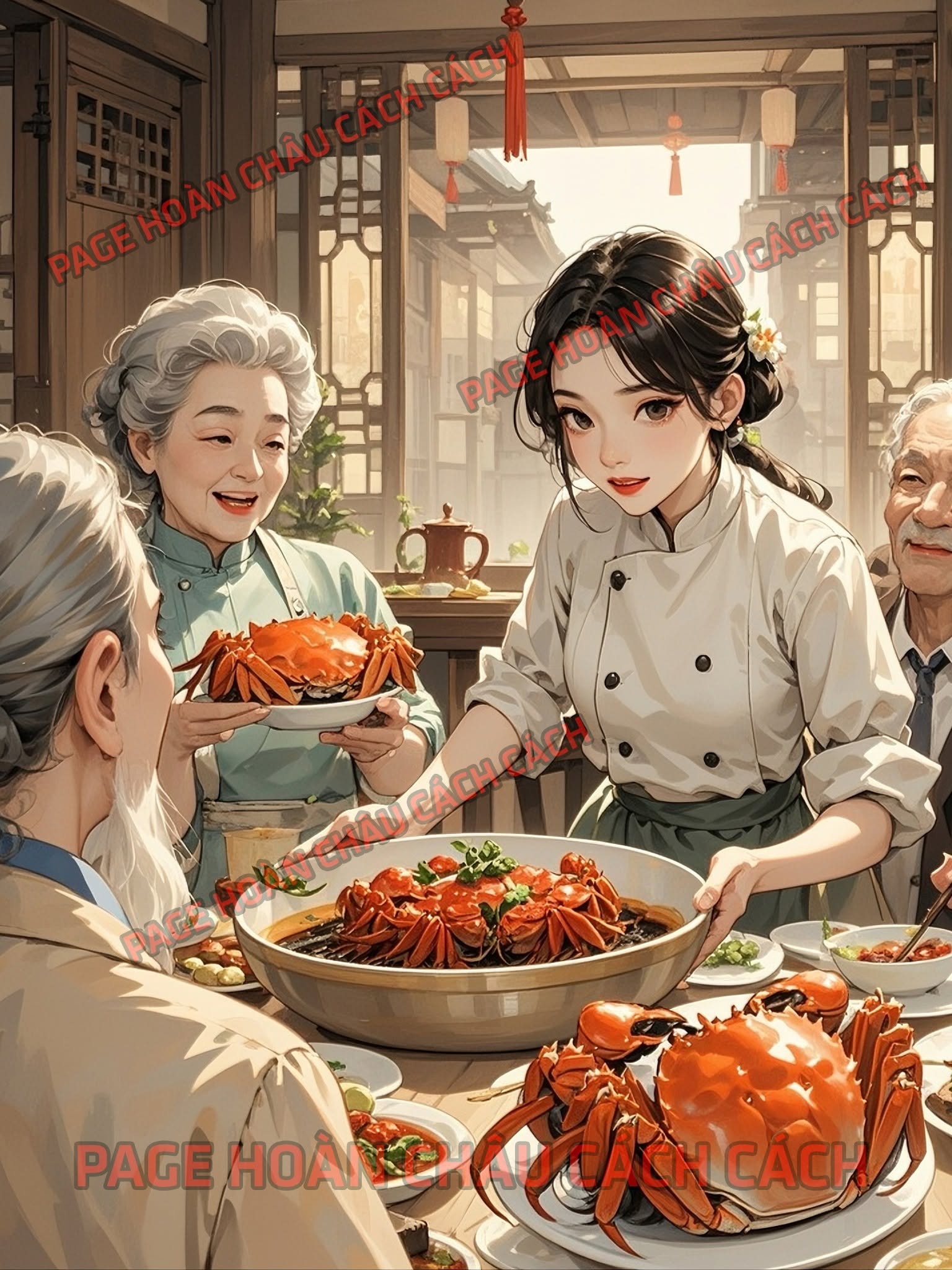 Cua Nướng Hồng Và Nghiệp Báo